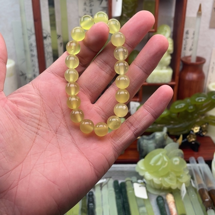 未镶嵌蛇纹石玉四大名玉手串