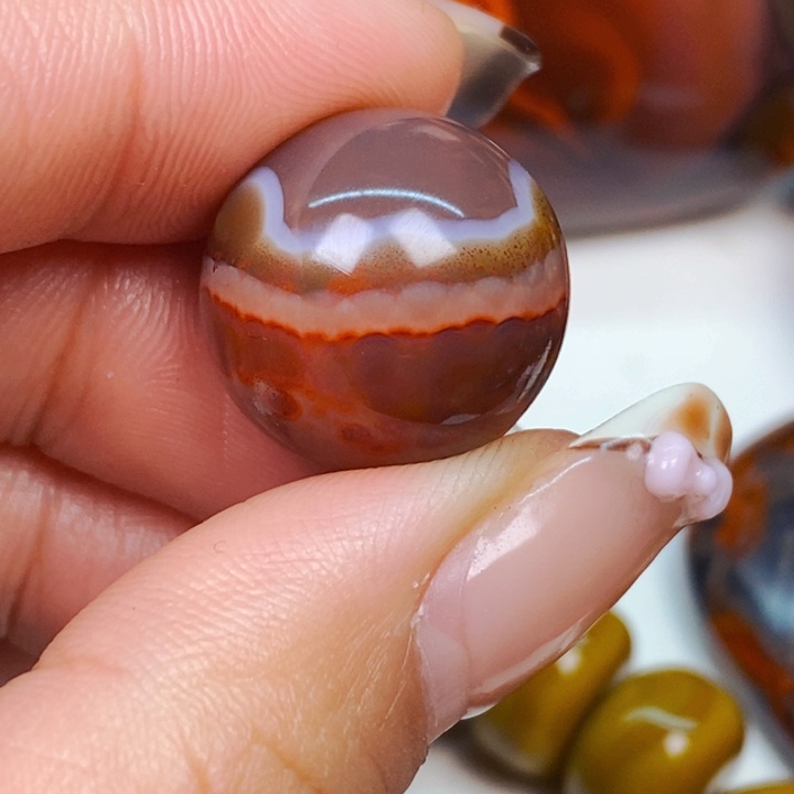 L***u玛瑙/玉髓未镶嵌战国红玛瑙