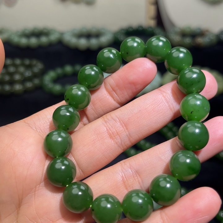 和田玉未镶嵌手链卡12