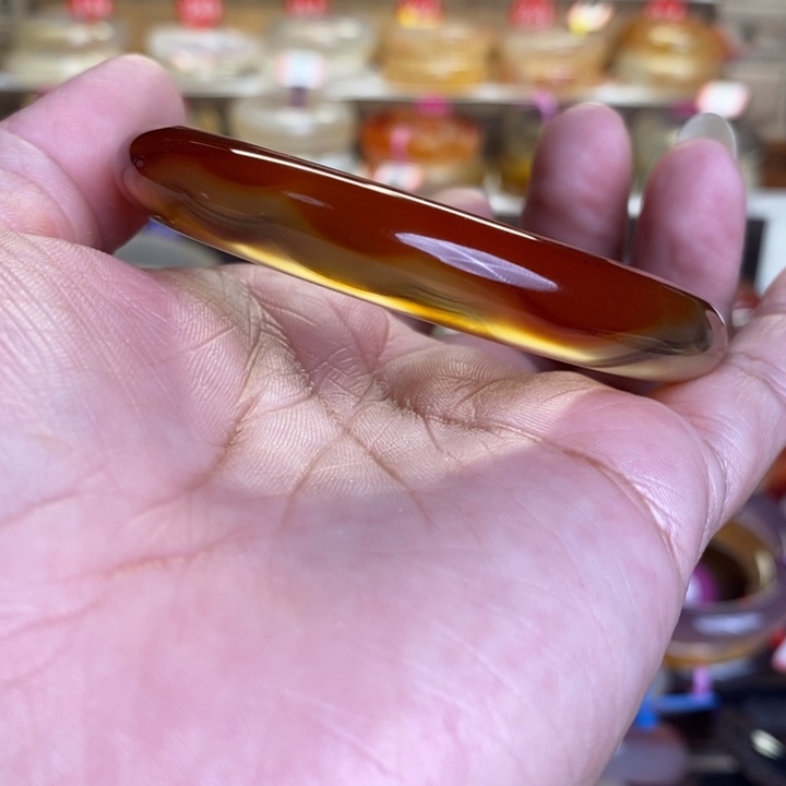 玛瑙/玉髓手镯未镶嵌萌*蜜