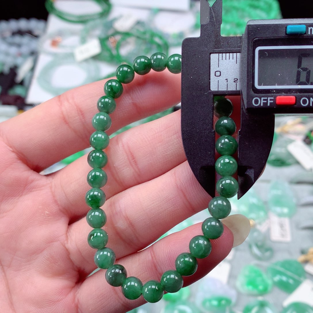 翡翠手链未镶嵌翡翠手串