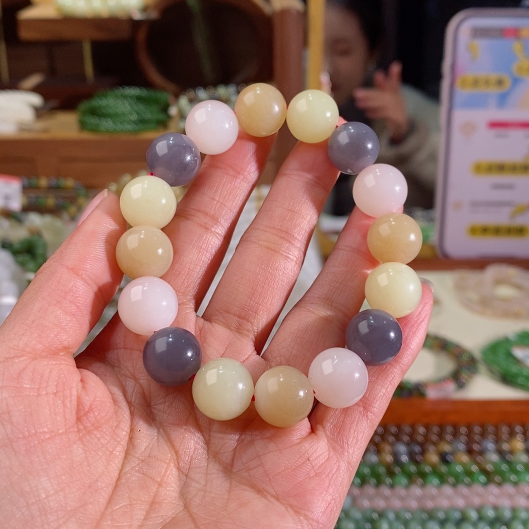 和田玉手串多样性拍一发一未镶嵌