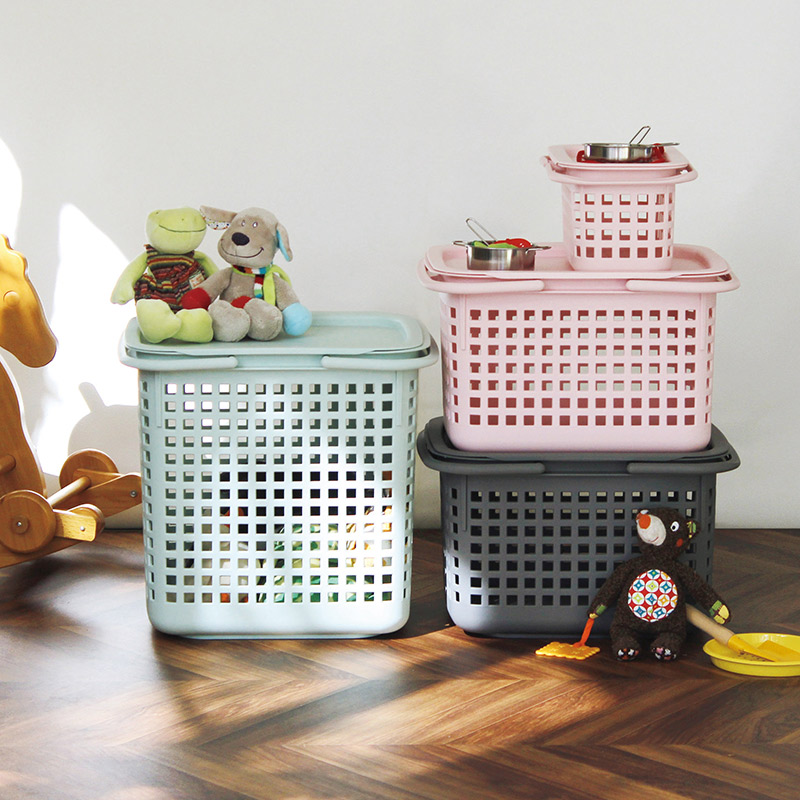 Sceltevie 小中号多功能筐野餐浴室儿童储物置物炫彩收纳筐