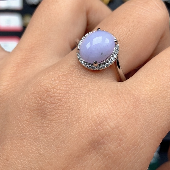 翡翠未镶嵌戒指戒指有黑棉