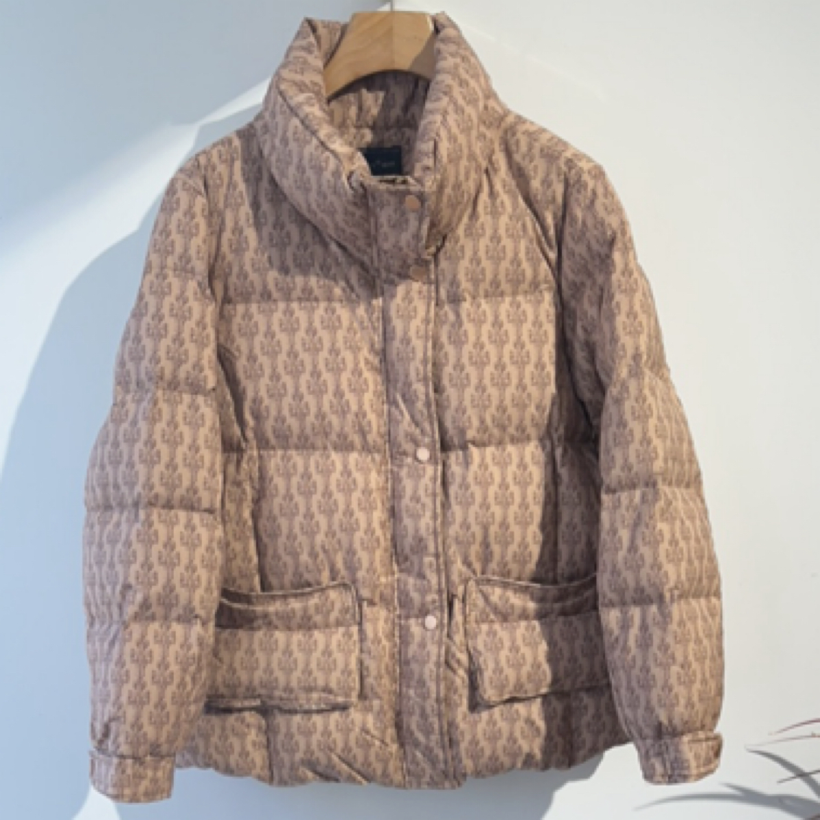 厚款立领羽绒服印花潮流外套冬季休闲时尚经典女款