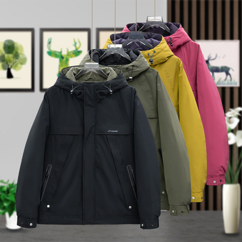 509-5868 冬季御寒保暖锁温防寒服男士时尚休闲断码剪标厚外套