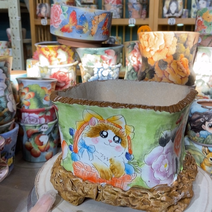 红陶景德镇艺术手绘作品