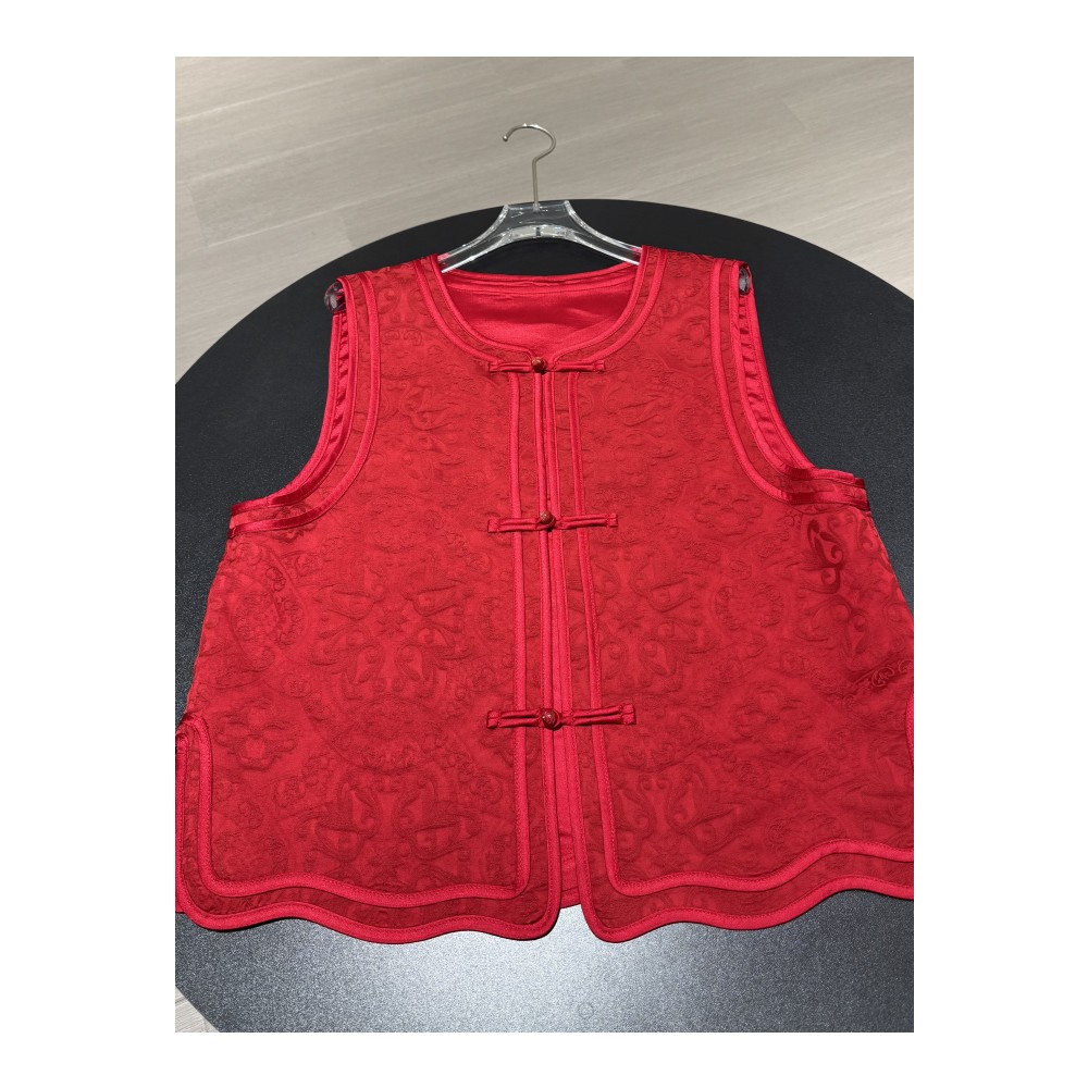 年货款 “ 大喜庆 ” 28姆米丝  新中式女装无袖马甲外套