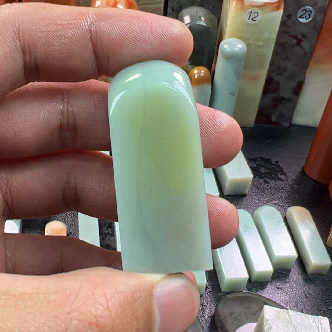 菜***芽老挝石印石天青石