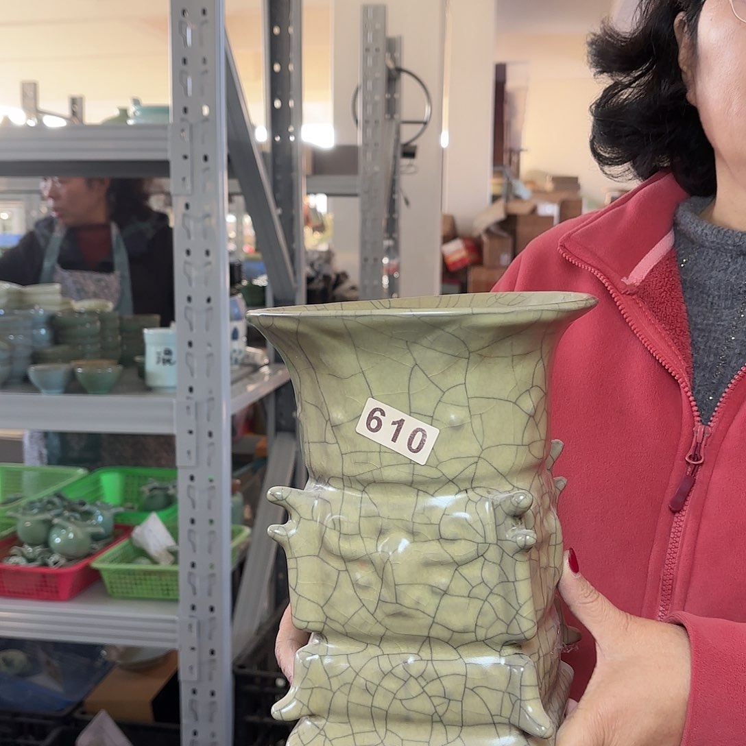 龙泉云间青瓷小米茶器