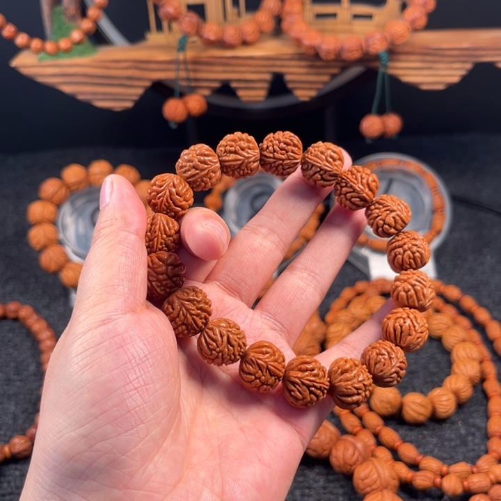 桃核手串C1手串16尺寸