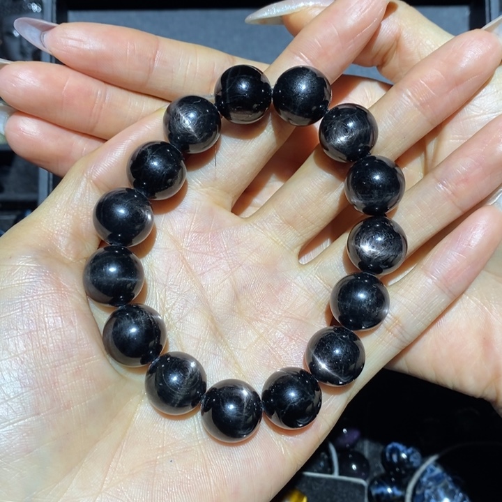 辉石金运石手串未镶嵌李*咩