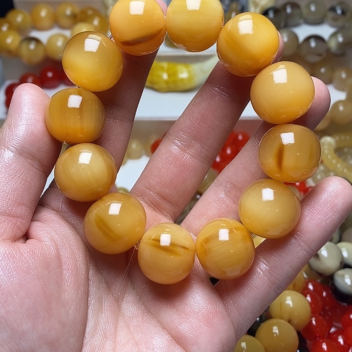 一***哥石英石纯铜手串手链