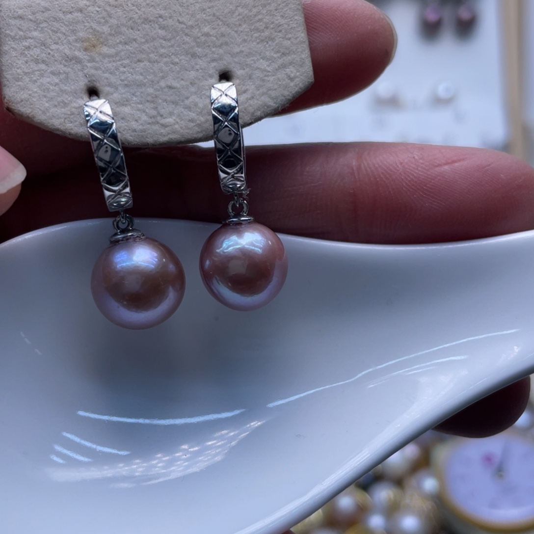 淡水珍珠耳饰未镶嵌