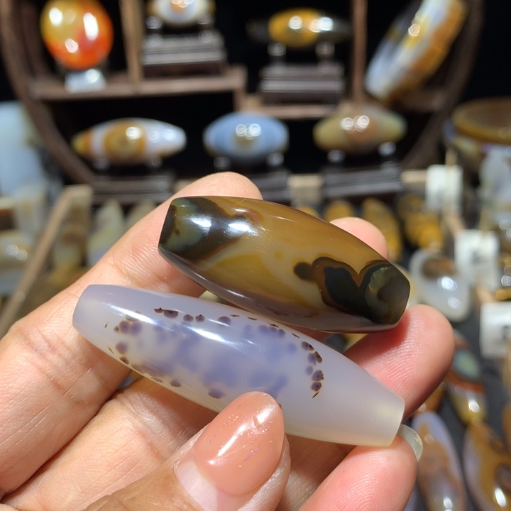 玛瑙/玉髓颈饰未镶嵌用****在