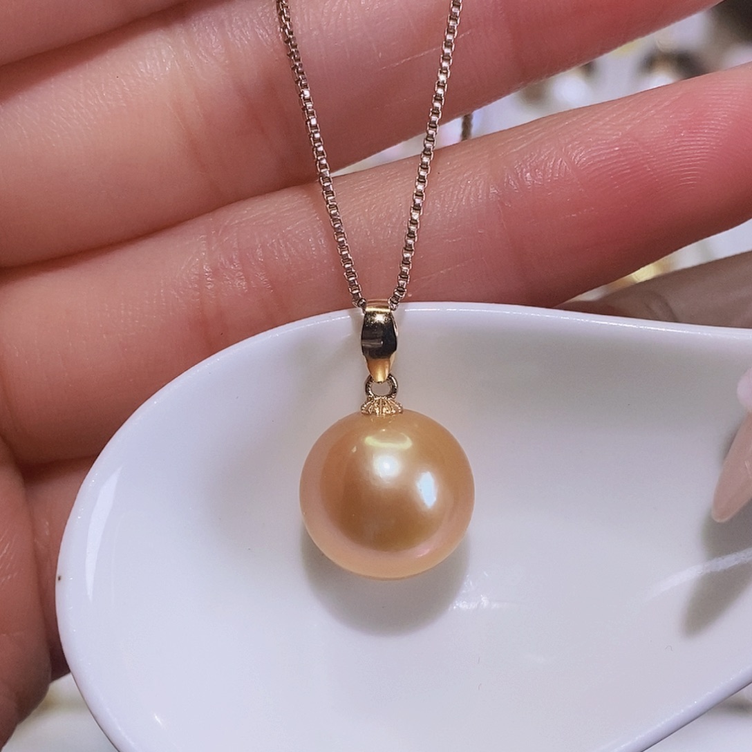 淡水珍珠颈饰银S925镶嵌