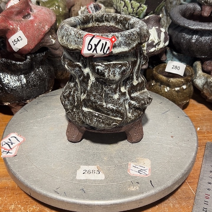 粗陶花盆制作就这样了，