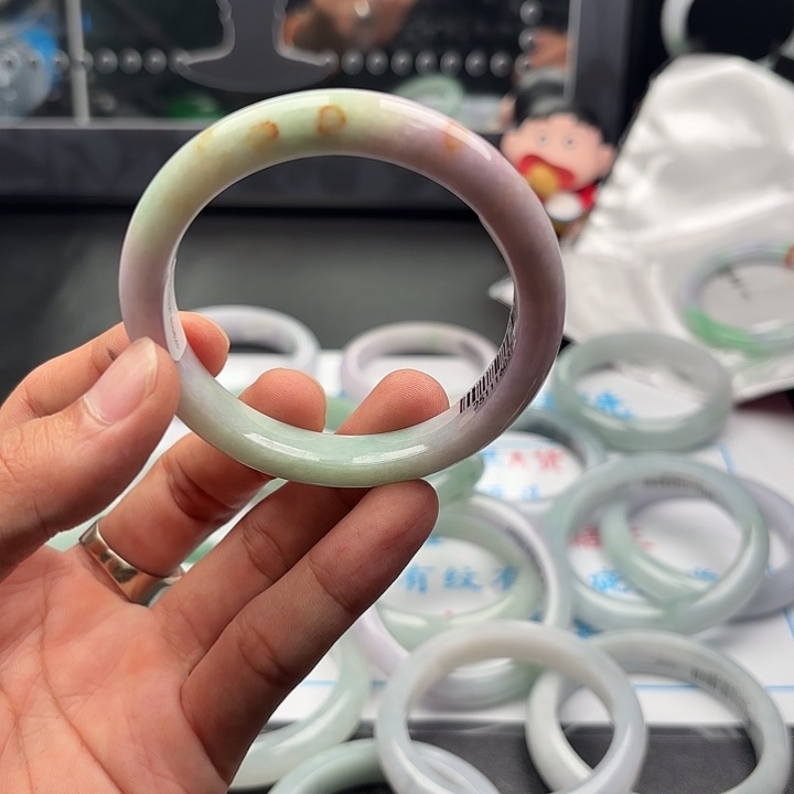 翡翠未镶嵌手镯5758x5 94