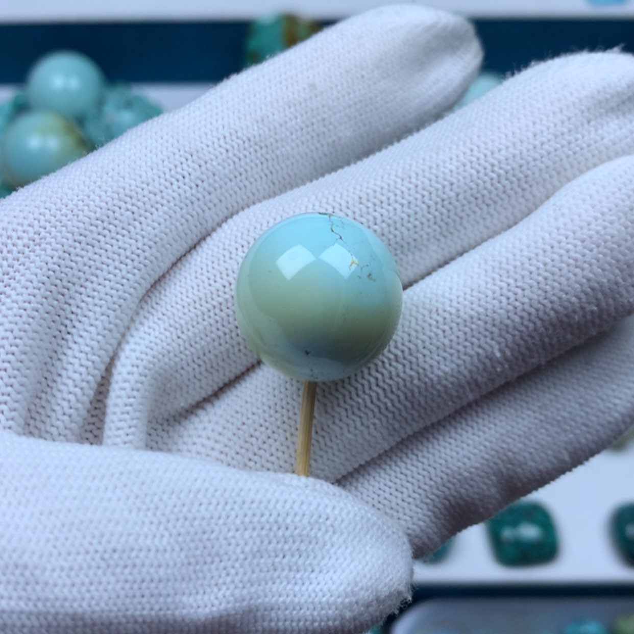 【闪购商品】绿松石珠宝奇石未镶嵌小*鱼