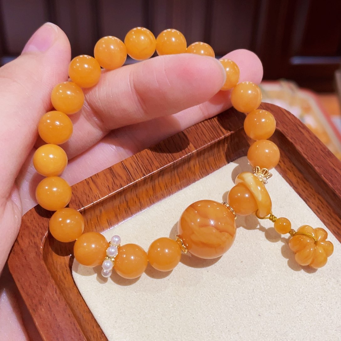 蜜蜡手链未镶嵌手串
