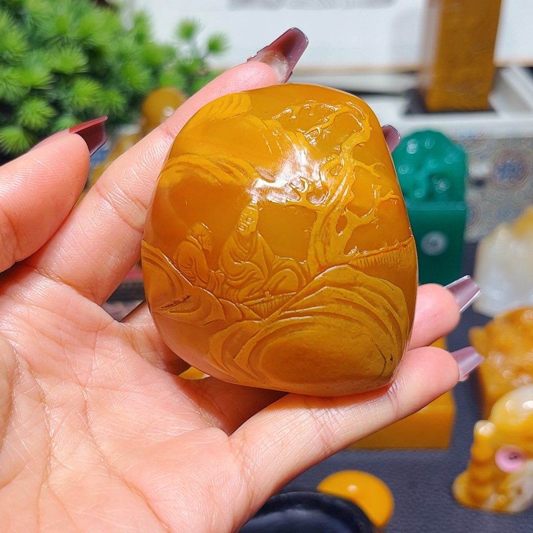 田黄石小*石雕石雕石雕