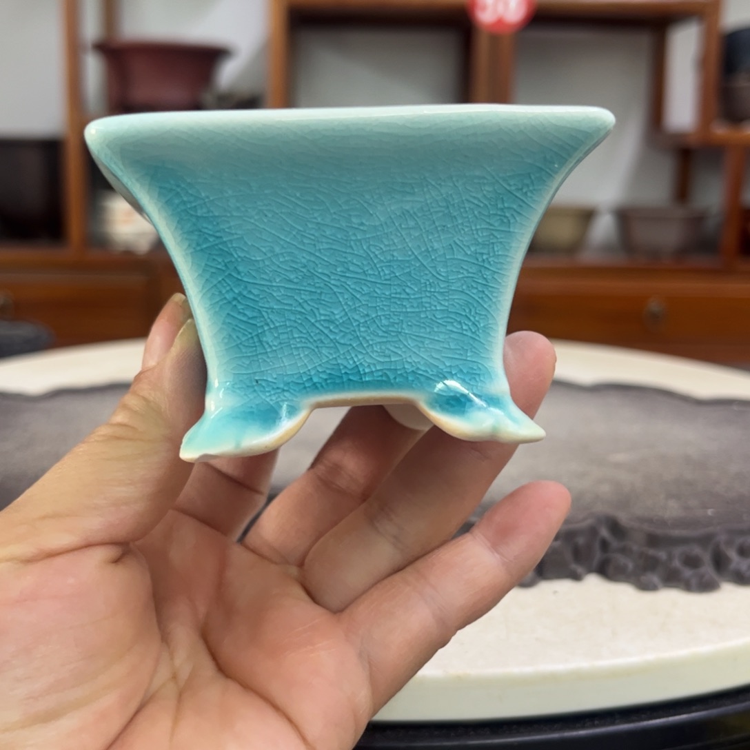紫砂花盆5-8瑕疵。。。