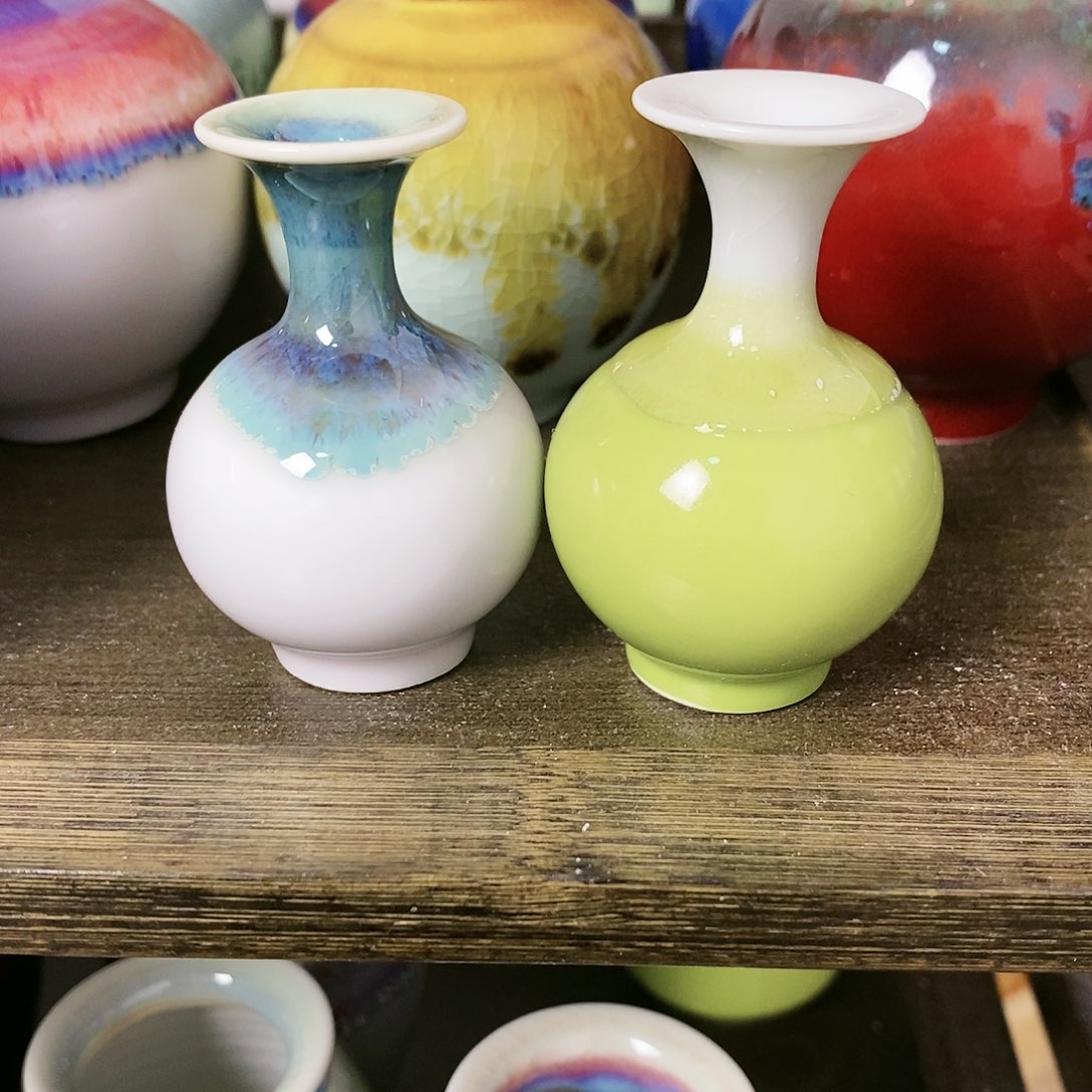 摆件遇*景德镇高温陶瓷小花瓶