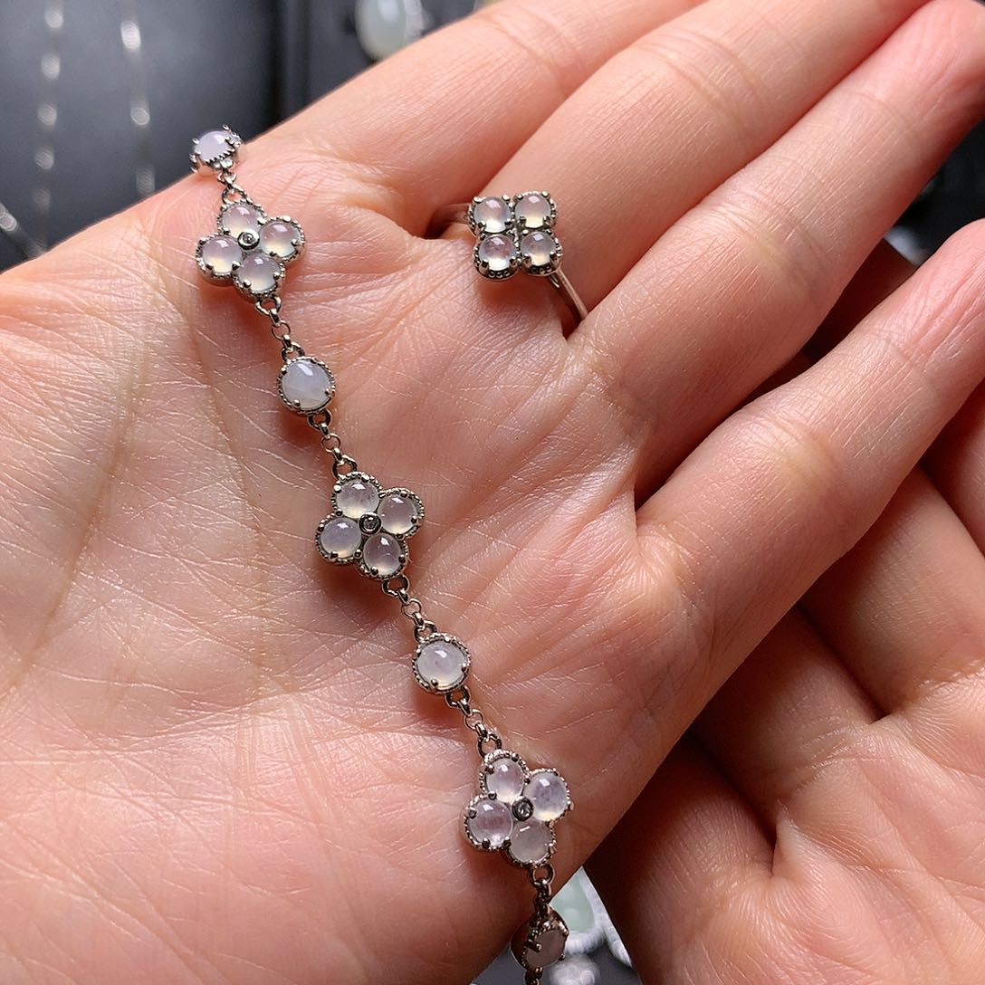 翡翠颈饰银S925镶嵌1111111