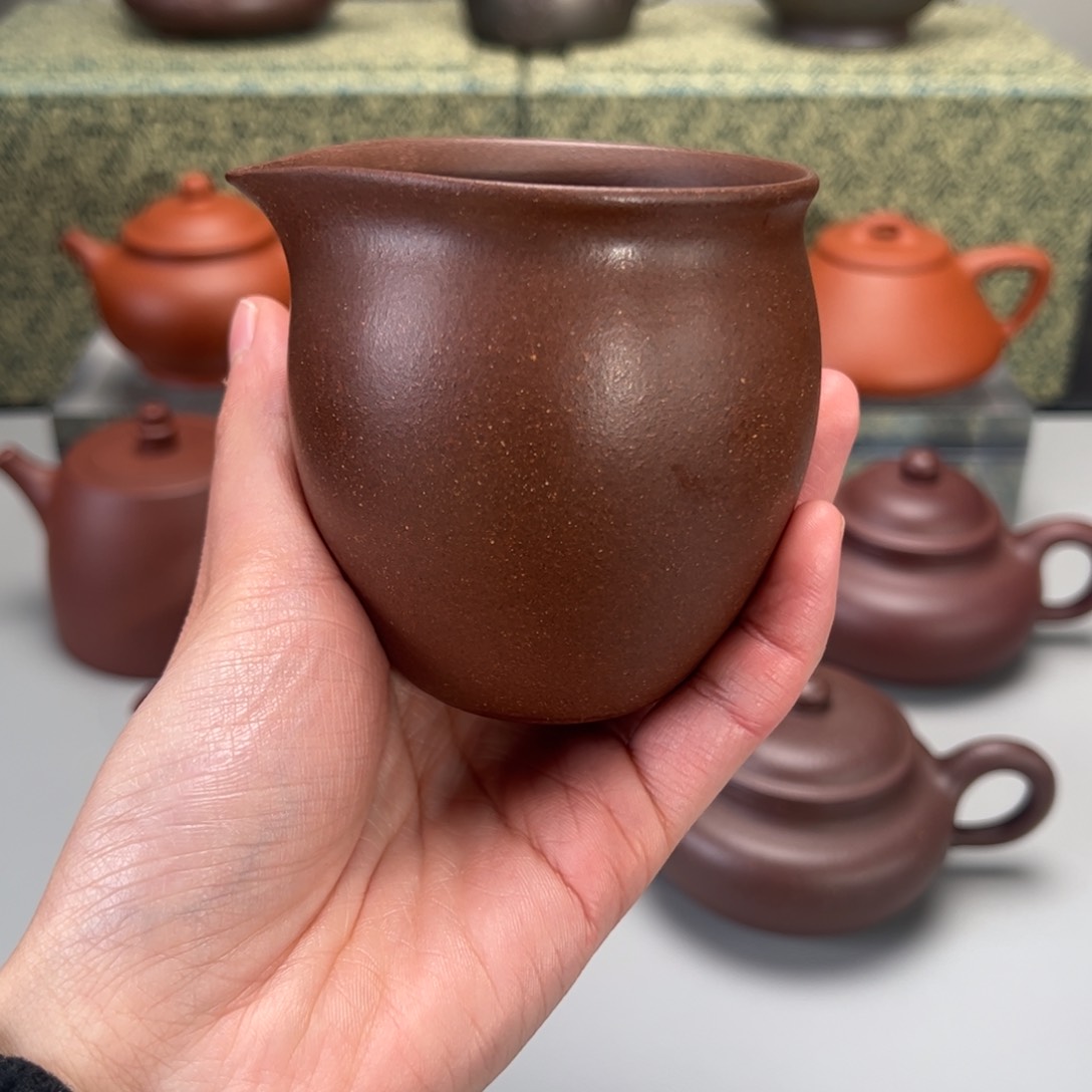 紫砂茶壶千禧紫泥公道250c c