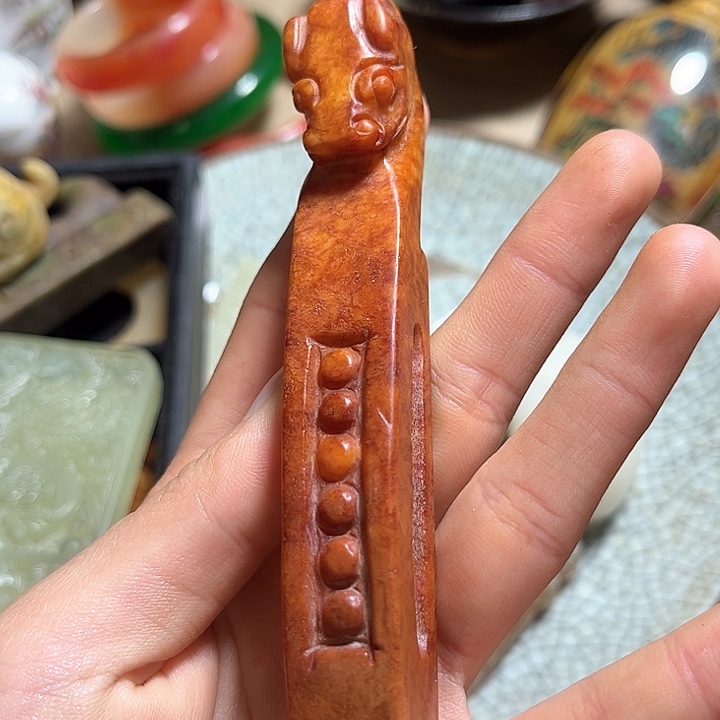 紫金钵盂菩提把件