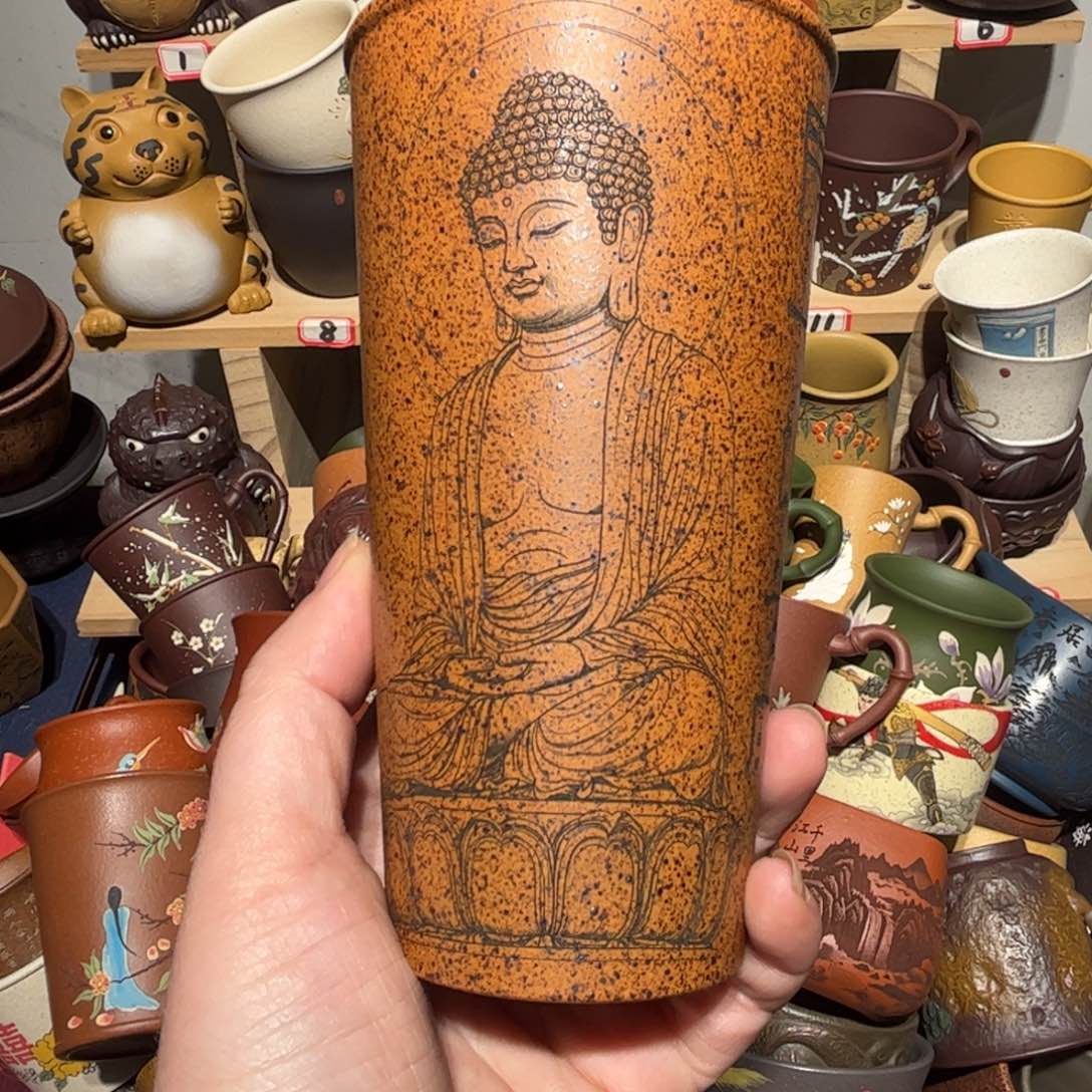 紫砂茶杯宜兴紫砂主人杯