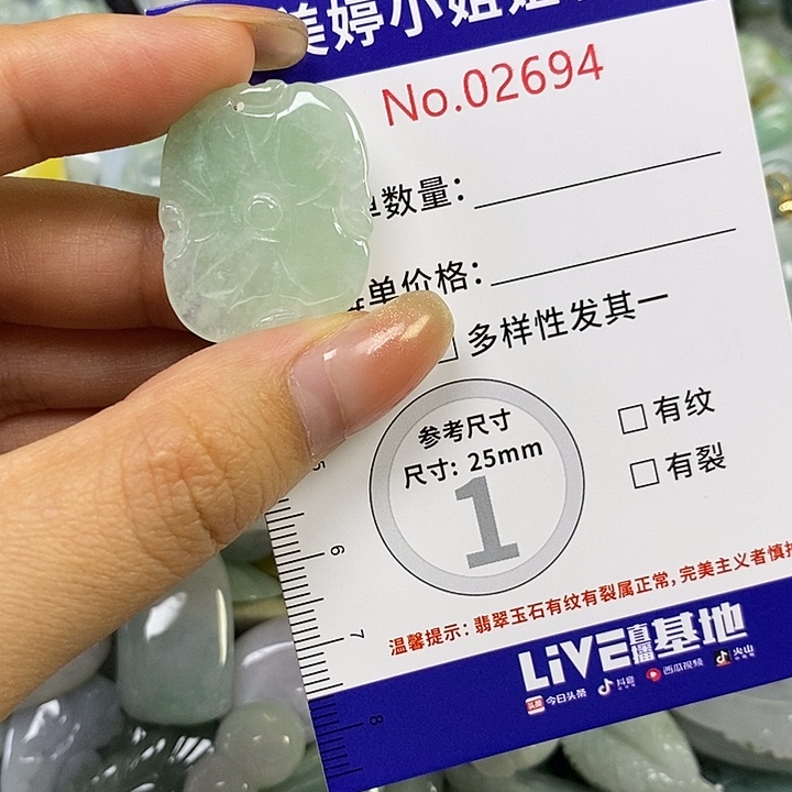 翡翠未镶嵌颈饰翡翠