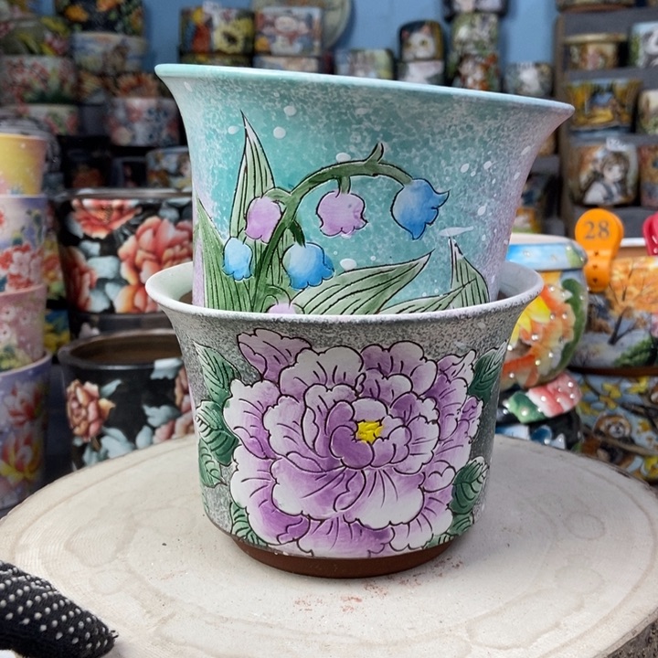 红陶景德镇艺术手绘作品