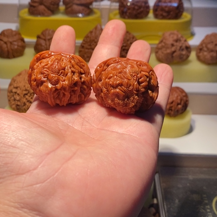 猴***！吊坠文玩核桃磨盘