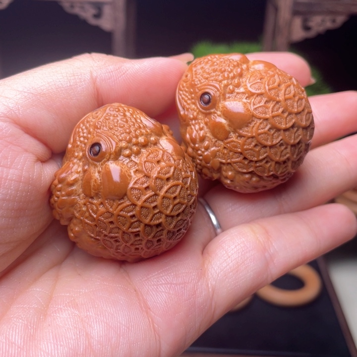 吊坠橄榄核金币金蟾手球3.67