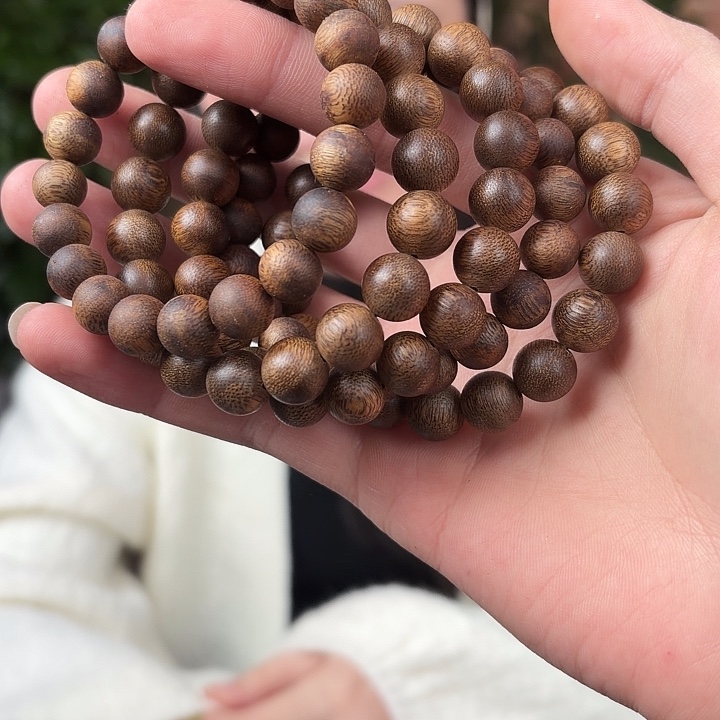 沉香碎屑沉香乌身1.0圆珠单圈多样性发1