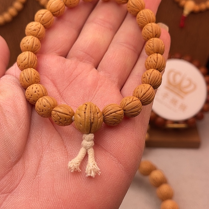 翔***子桃核吊坠野生桃核手串手持