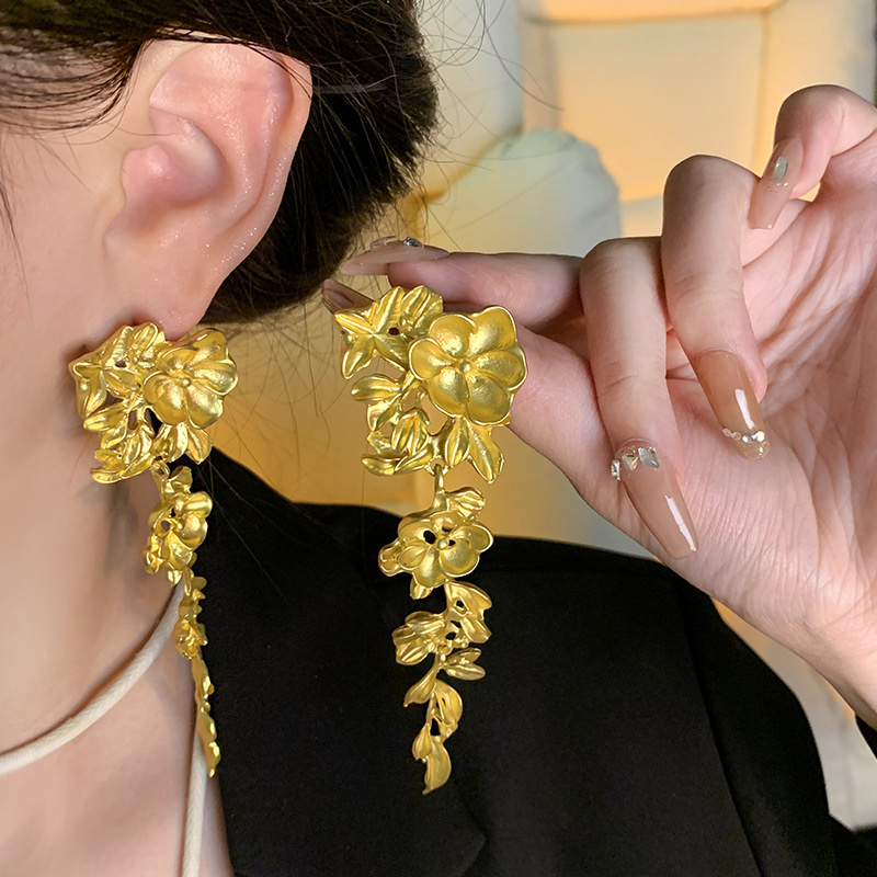 合金锆石耳饰 精品重工高货耳饰   钛钢锆石项链 直播间扣号链接