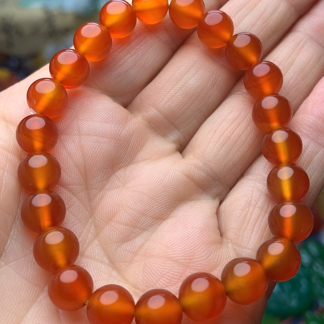 玛瑙/玉髓珠宝奇石未镶嵌手链