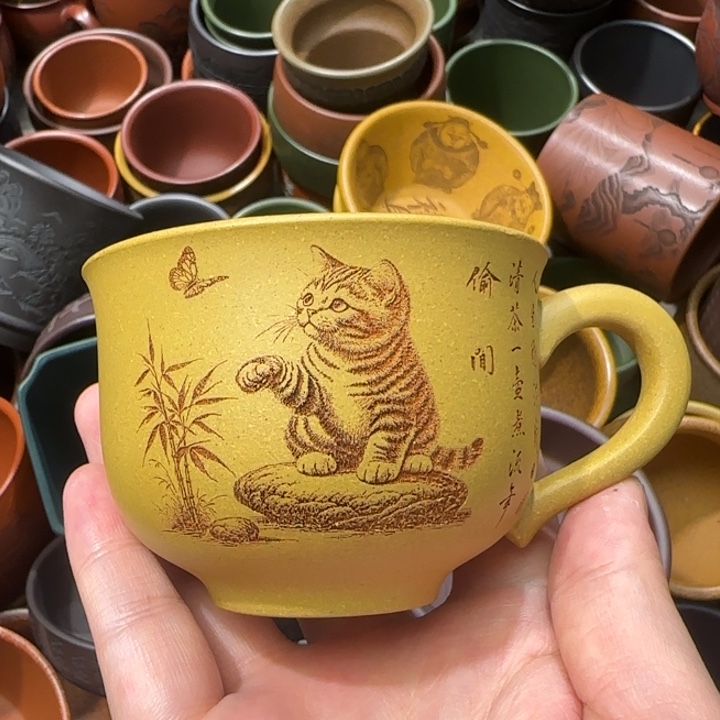 茶杯紫砂全手工紫砂