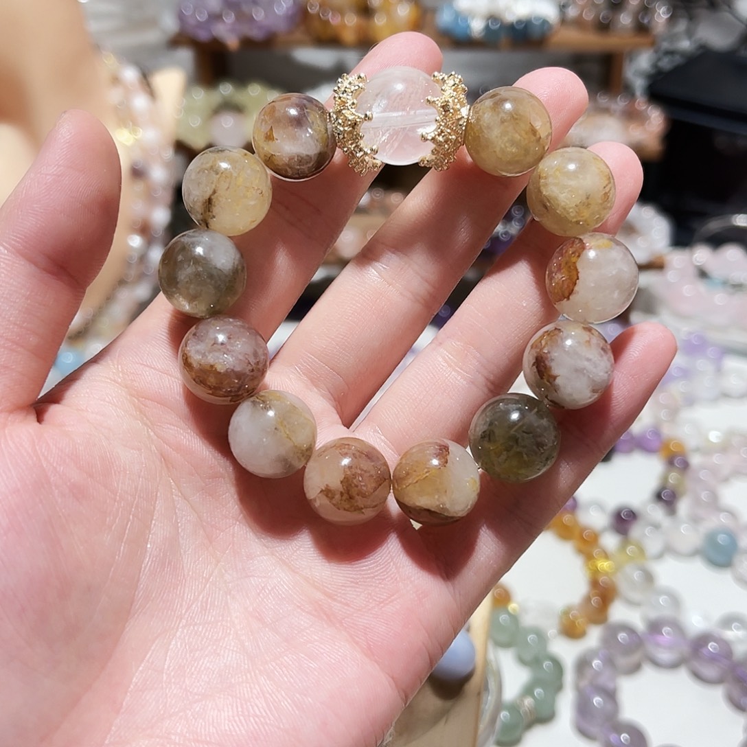 未镶嵌手链水晶彩胶花
