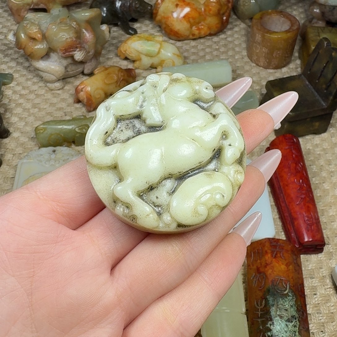 白玉菩提吊坠挂件