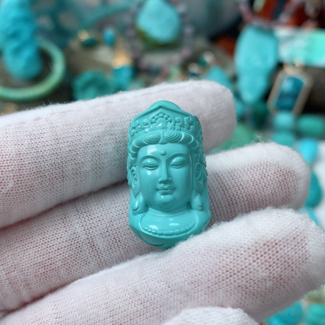 绿松石珠宝奇石未镶嵌