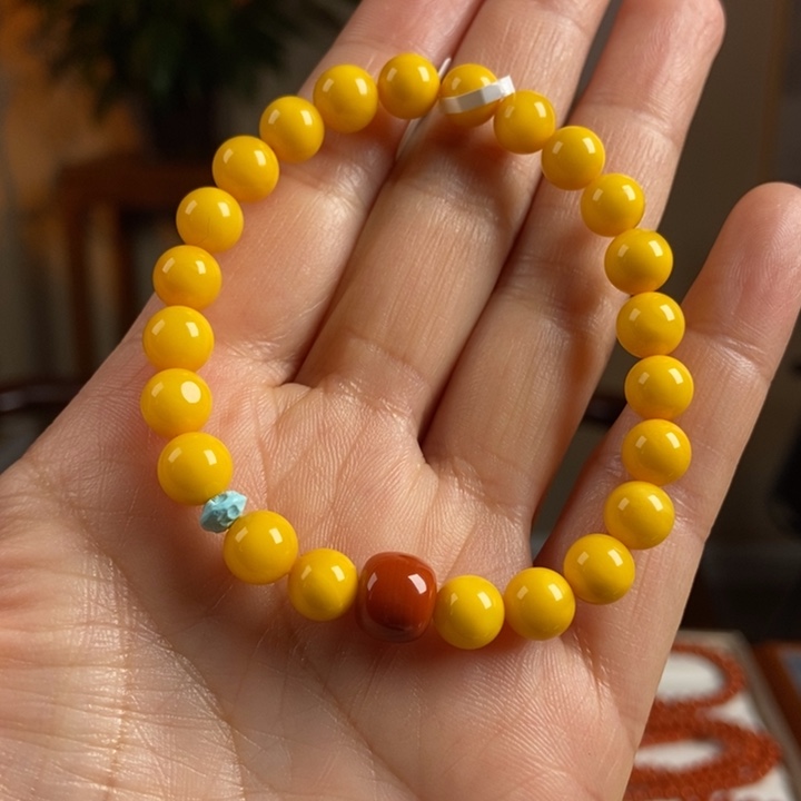 琥珀手链未镶嵌蜜蜡手串7