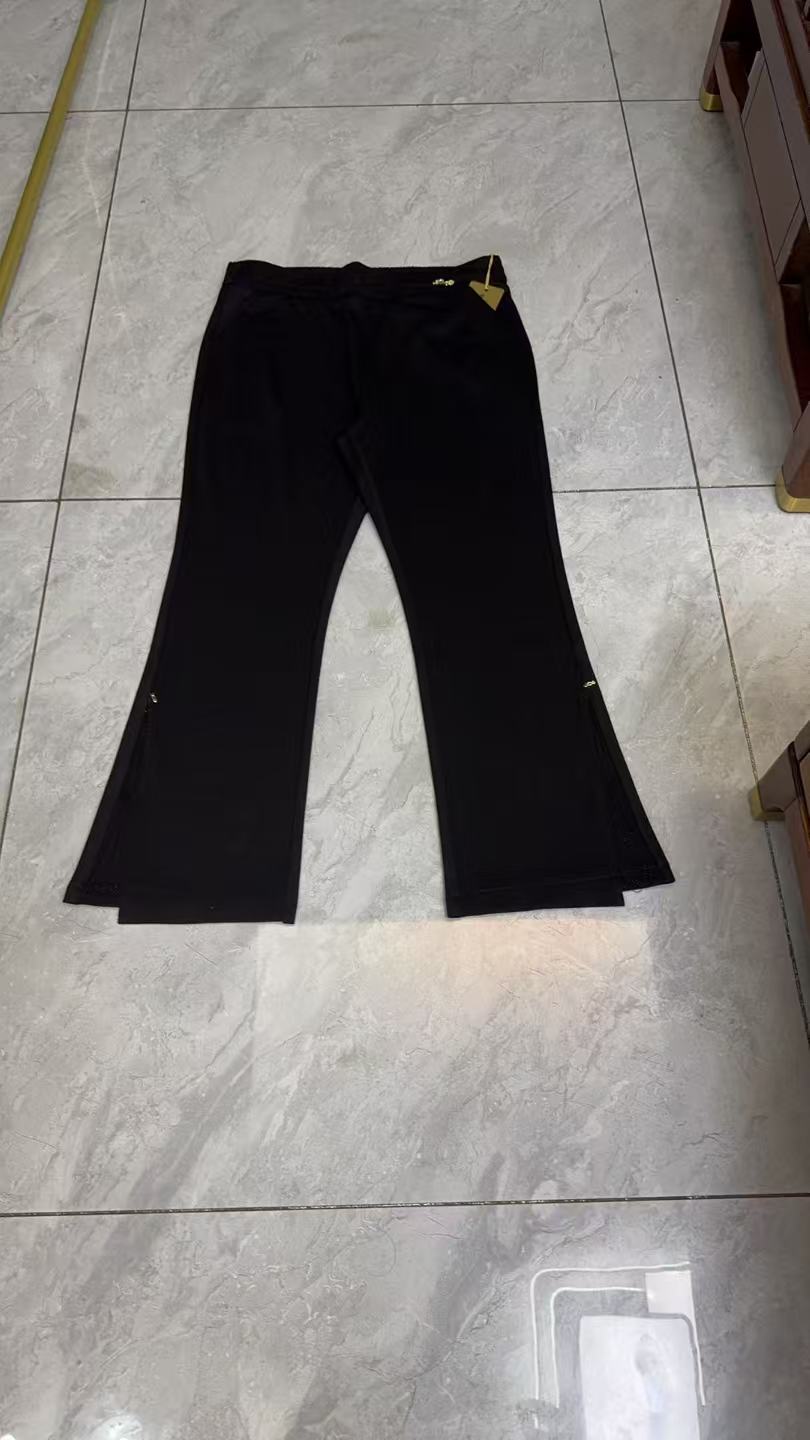 2578妈妈装显瘦高腰微喇叭裤