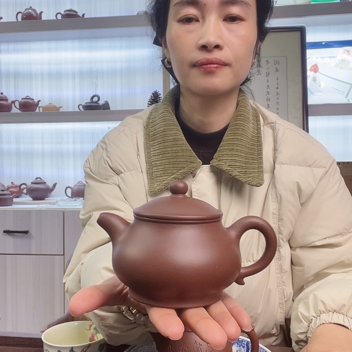 谦***哥茶壶紫砂半手潘壶