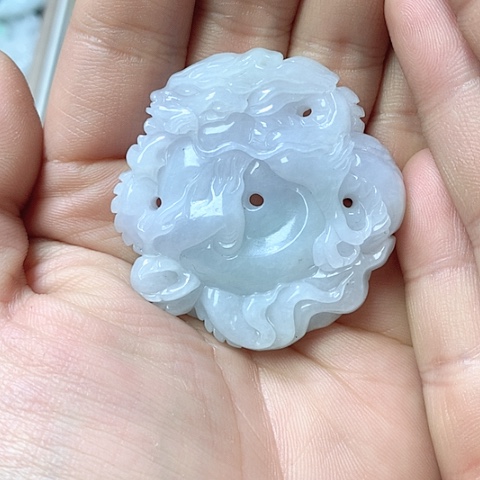 翡翠颈饰未镶嵌天然缅甸翡翠a货