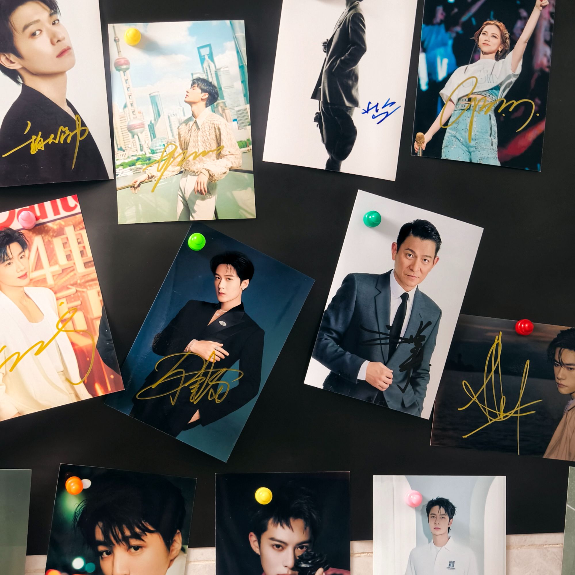 明星爱豆个人签名照（带亲签视频）