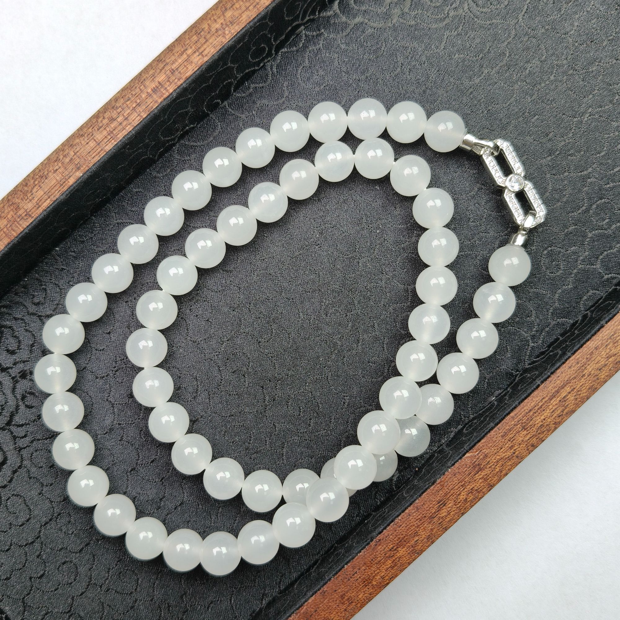 【非遗珍宝】和田玉项链约8mm（多样性发其一）