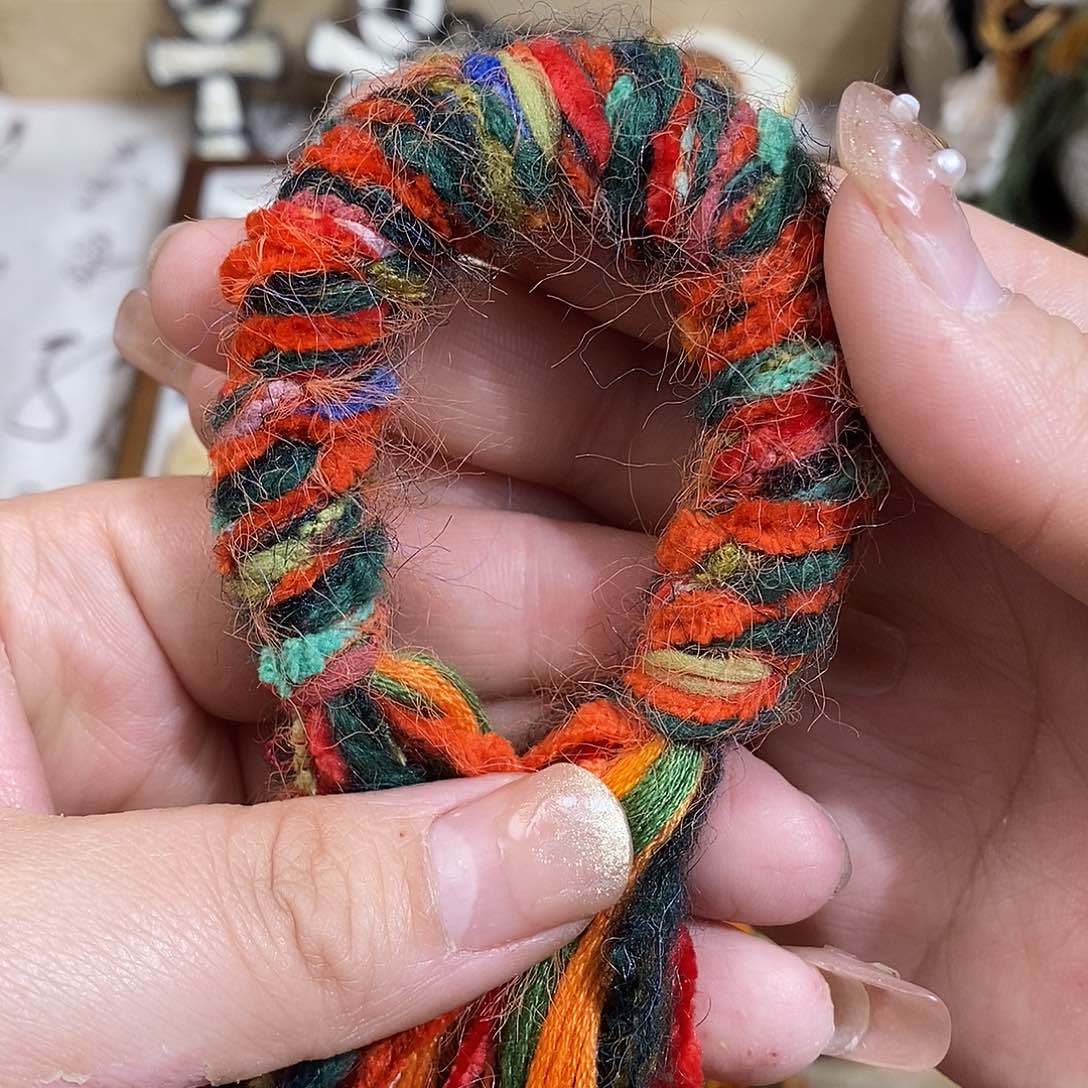 鹿骨把件N21红绿色不退换